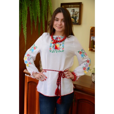 Embroidered blouse "Cute Flowers"